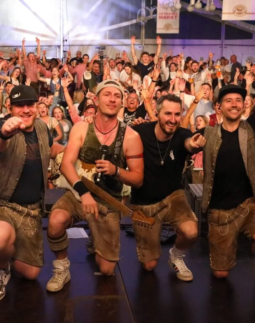 Bätscher Buam live, ausgelassene Stimmung im Publikum