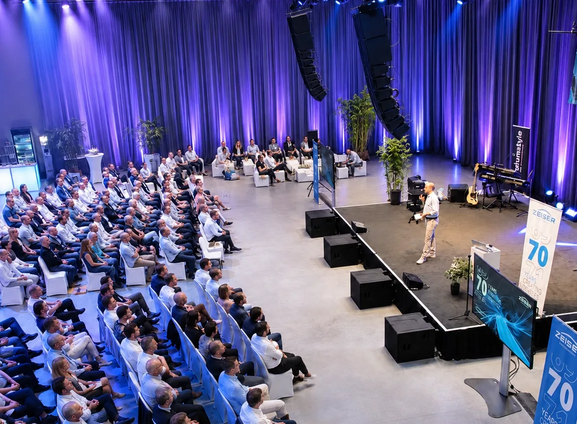 Firmenjubiläum mit Bühnenprogramm bei aircraft